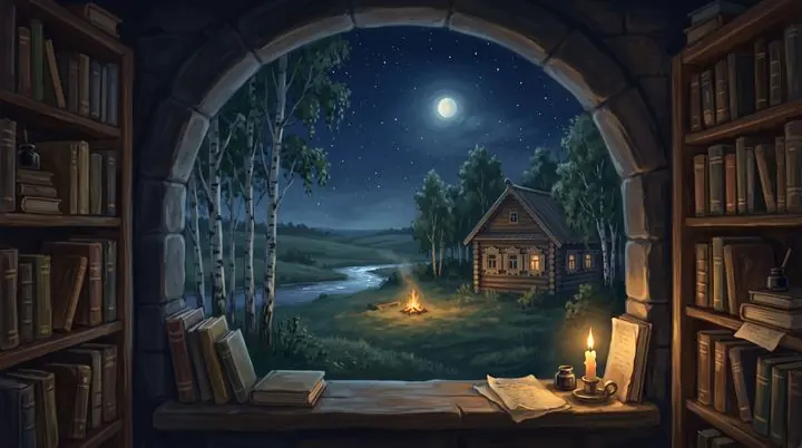 Ilustrace k příběhu Cesta do Bagrova