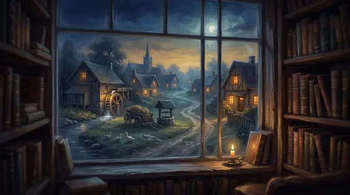 Ilustrace k příběhu V Camargue