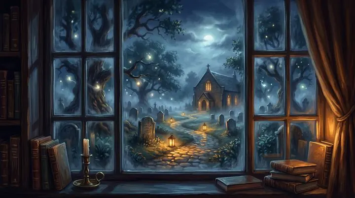 Ilustrace k příběhu Dívka ze zástěny a další laskavé zázraky
